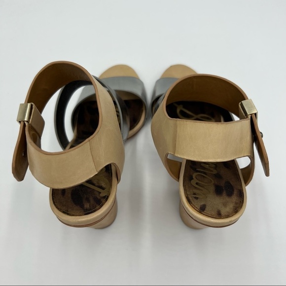 Sam Edelman Yelena Block Heels Tan Size 8 - Picture 8 of 12